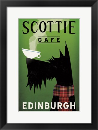 Framed Scottie Cafe Print