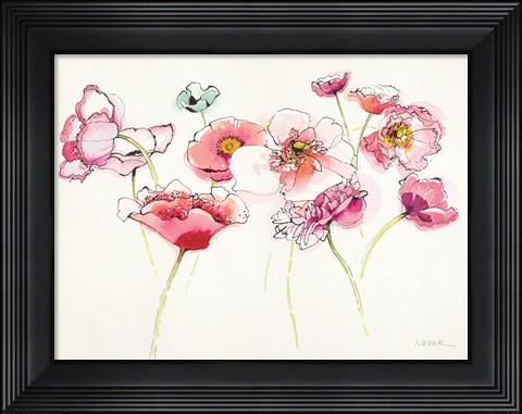 Framed Pink Somniferums Bright II Print
