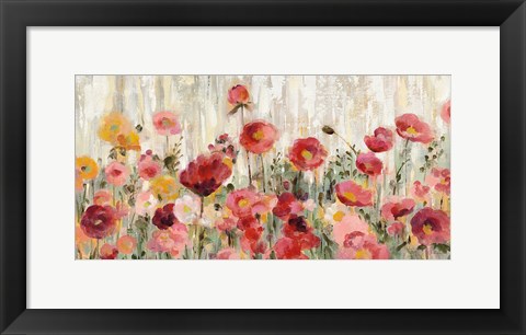 Framed Sprinkled Flowers Print