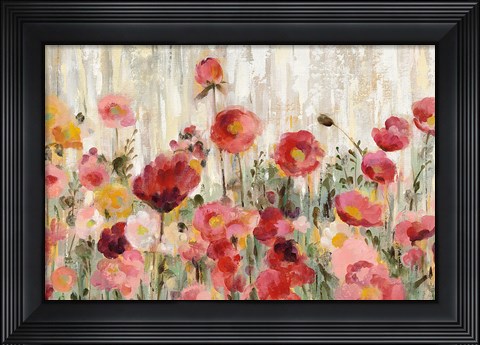 Framed Sprinkled Flowers Crop Print