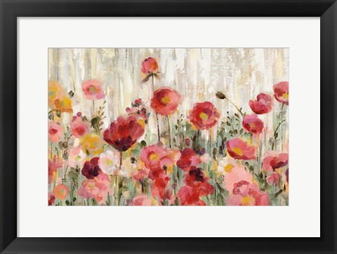 Framed Sprinkled Flowers Crop Print