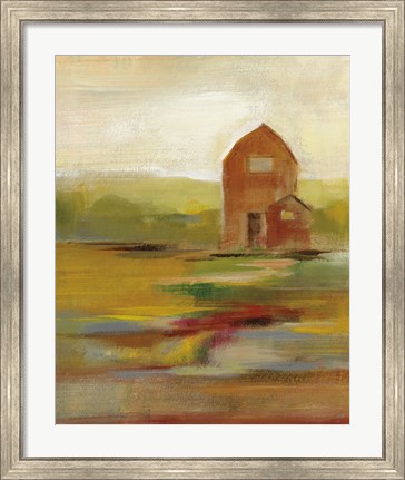 Framed Hillside Barn II Print