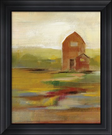 Framed Hillside Barn II Print