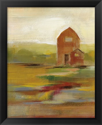 Framed Hillside Barn II Print