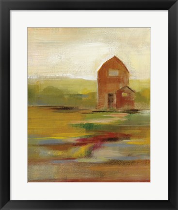 Framed Hillside Barn II Print