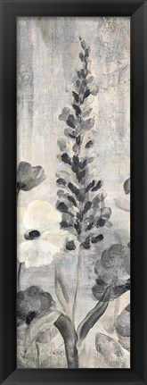 Framed Crystal Raindrops Panel IV BW Print