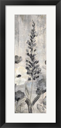 Framed Crystal Raindrops Panel IV BW Print