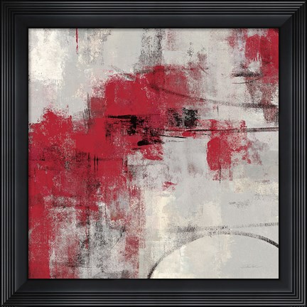 Framed Stone Gardens II Red Print