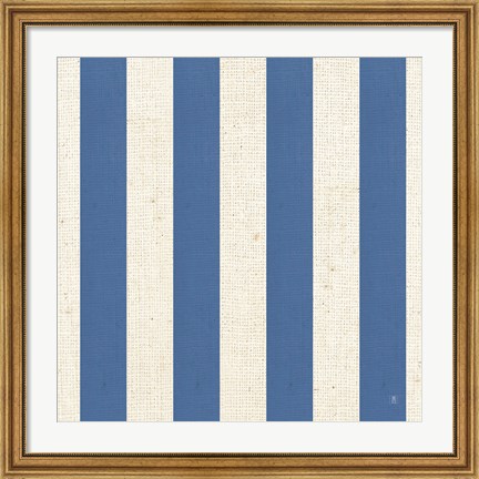 Framed Blue Sky Garden Pattern VA Print