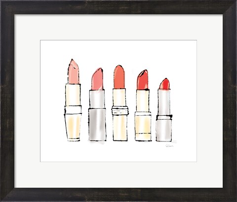 Framed Beauty and Sass Red II Print