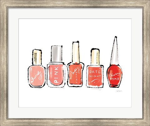 Framed Beauty and Sass Red I Print