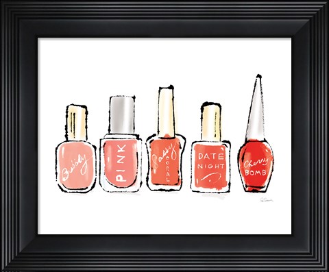 Framed Beauty and Sass Red I Print