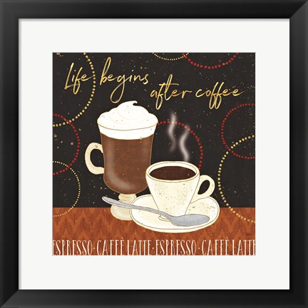 Framed Fresh Coffee II Print