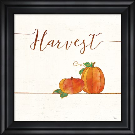 Framed Underlined Fall V Print