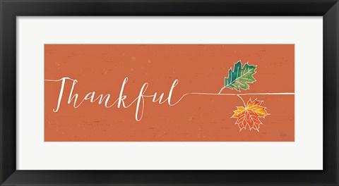 Framed Underlined Fall III Color Print