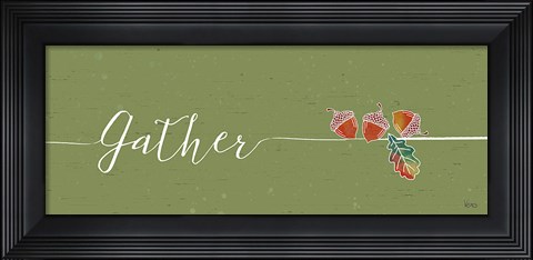 Framed Underlined Fall II Color Print