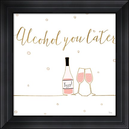 Framed Underlined Bubbly VIII Print