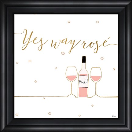 Framed Underlined Bubbly VI Print