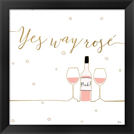 Framed Underlined Bubbly VI Print