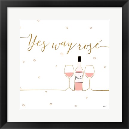 Framed Underlined Bubbly VI Print