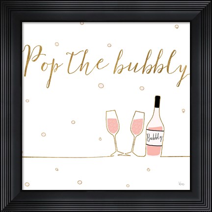 Framed Underlined Bubbly VII Print