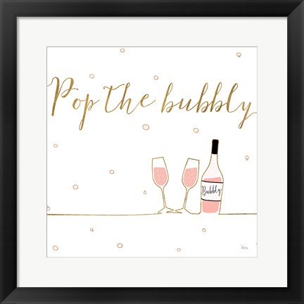 Framed Underlined Bubbly VII Print