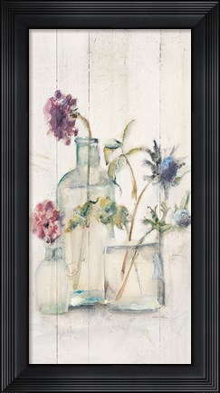 Framed Blossoms on Birch II Panel Print