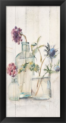 Framed Blossoms on Birch II Panel Print