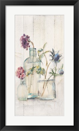 Framed Blossoms on Birch II Panel Print