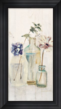 Framed Blossoms on Birch III Panel Print