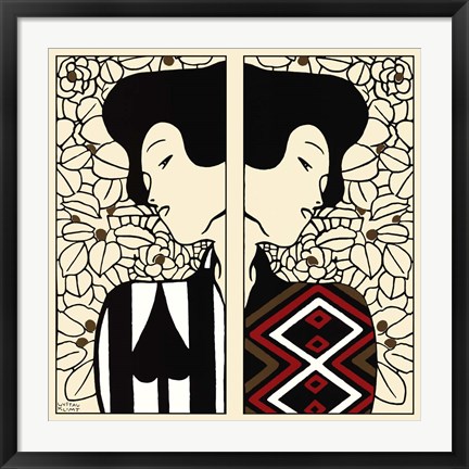 Framed Silhouette I &amp; II Print