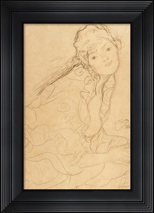 Framed Seated Woman, Viewed from the Side Print