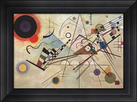 Framed Composition VIII, 1923 Print