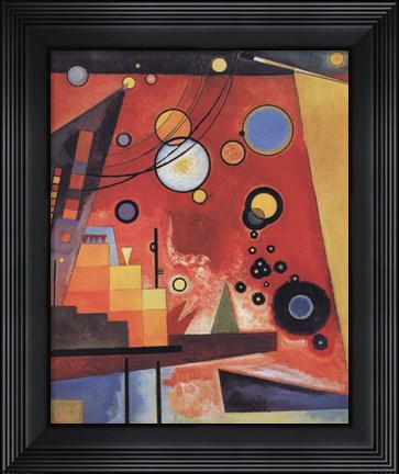 Framed Heavy Red Print