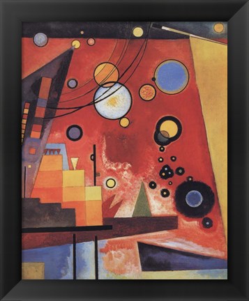 Framed Heavy Red Print