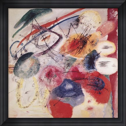 Framed Black Lines 1913 Print