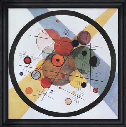 Framed Circles in Circle Print