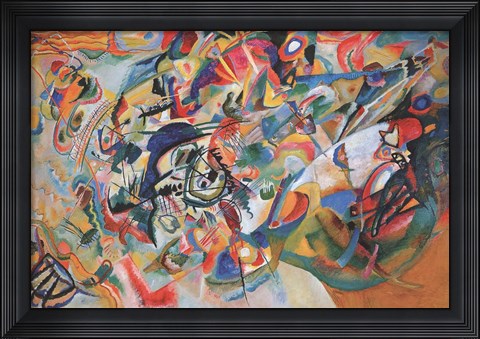 Framed Composition VII 1913 Print
