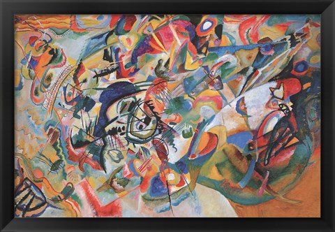 Framed Composition VII 1913 Print