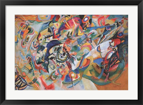 Framed Composition VII 1913 Print