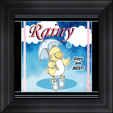 Framed Rainy Days Print
