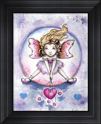 Framed Holding Hearts Print