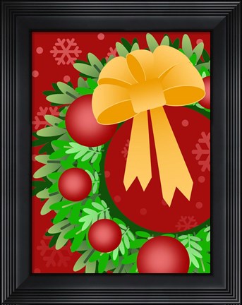 Framed Wreath Print