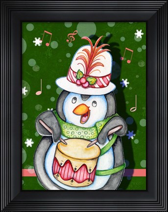 Framed Penguin Drum Print