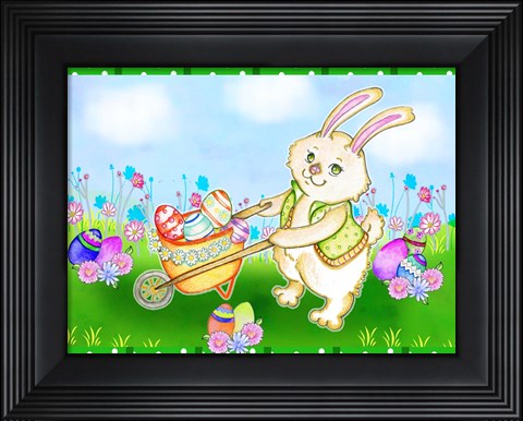 Framed Wheelbarrow Print