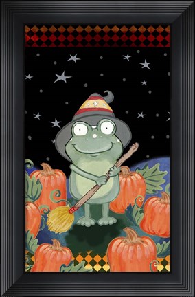 Framed In The Pumpkin Patch Print