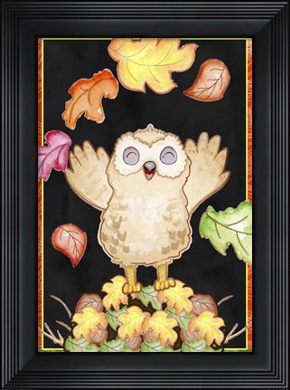 Framed Leaf Pile Print
