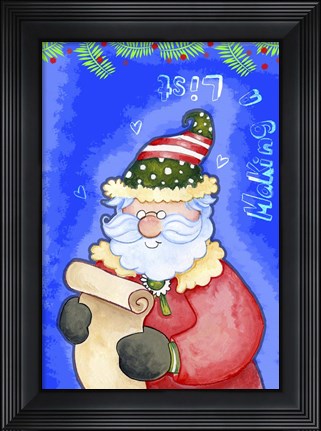Framed Making A List Print