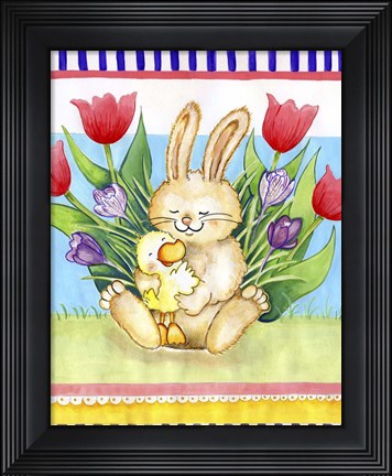 Framed Bunny Hugs Print