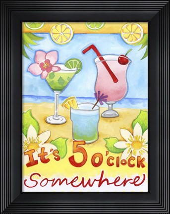 Framed Tropical Paradise Print